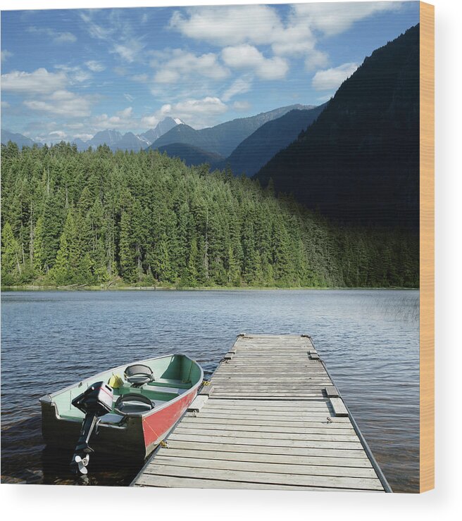Scenics Wood Print featuring the photograph Xxxl Summer Mountain Lake by Sharply done