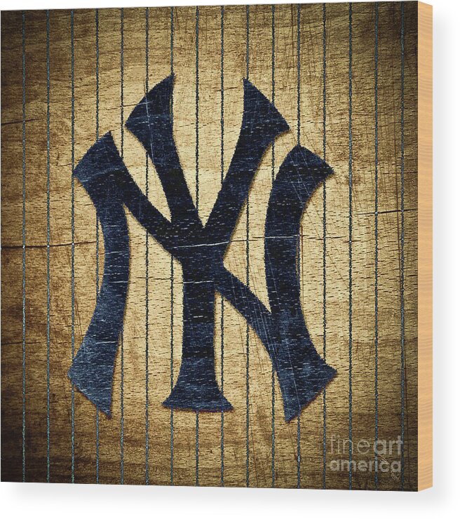 New York Wood Print featuring the photograph Yankee Fan by Billy Knight