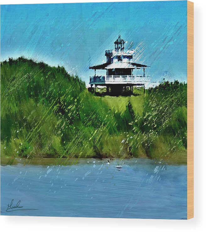 Lighthouse Wood Print featuring the photograph Ye Old Lighthouse by GW Mireles