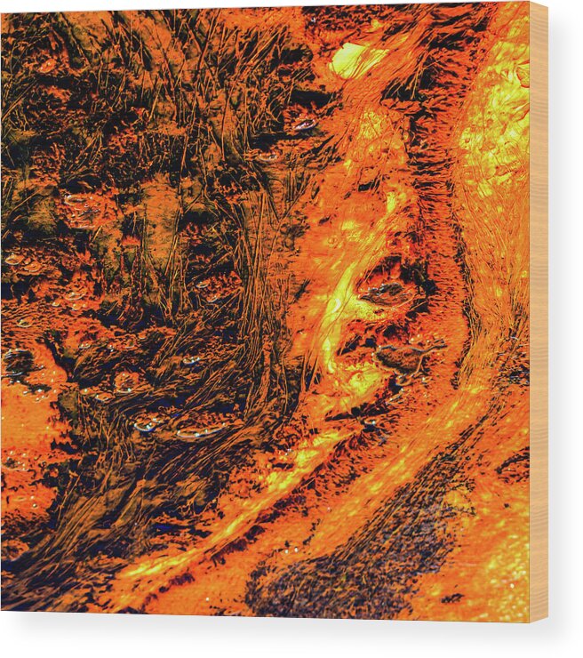 Texture Wood Print featuring the photograph Abstract Yellowstone Photography 20180518-88 by Rowan Lyford