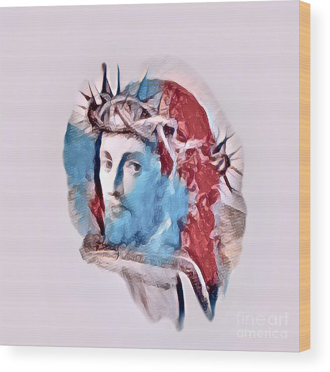 Holy Thursday Wood Print featuring the photograph Jesus Crown #2 by Munir Alawi
