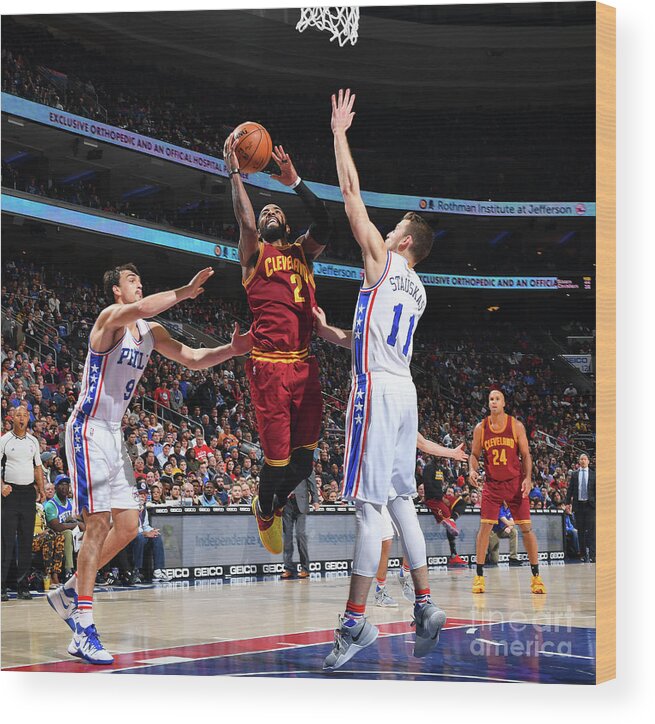 Nba Pro Basketball Wood Print featuring the photograph Kyrie Irving by Jesse D. Garrabrant