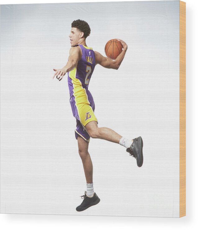 Lonzo Ball Wood Print featuring the photograph Lonzo Ball #3 by Nathaniel S. Butler