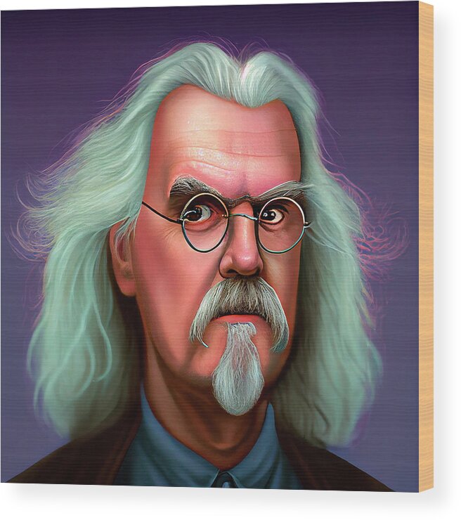 Billy Connolly Wood Print featuring the digital art Billy Connolly Art #9 by Tim Hill