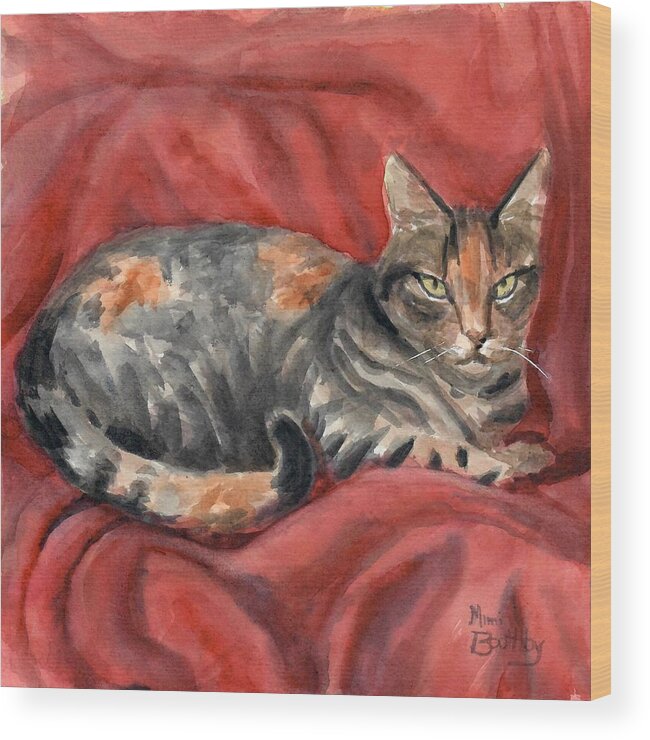 Abla Wood Print featuring the painting Abla by Mimi Boothby