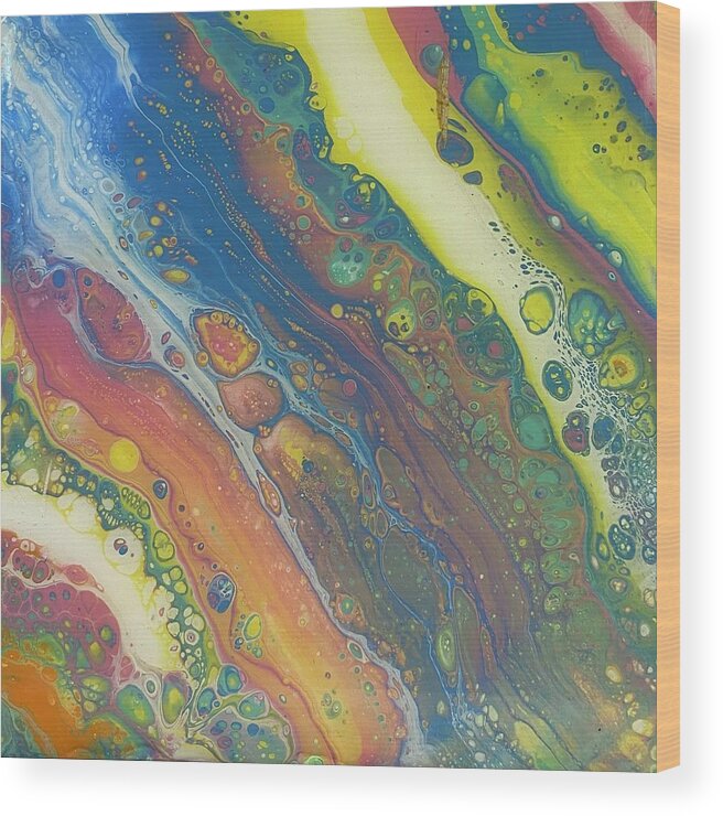  Wood Print featuring the painting All Colors in Time by Dorsey Northrup