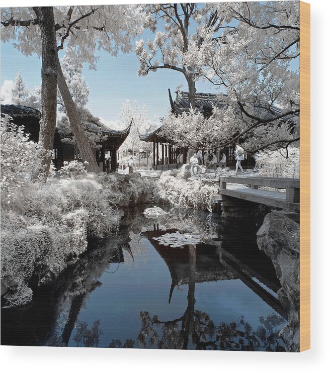 Asia Wood Print featuring the photograph Another Look Asia China - Royal Garden I by Philippe HUGONNARD