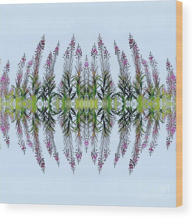 Floral Wood Print featuring the digital art As Above so Below by Alexandra Vusir