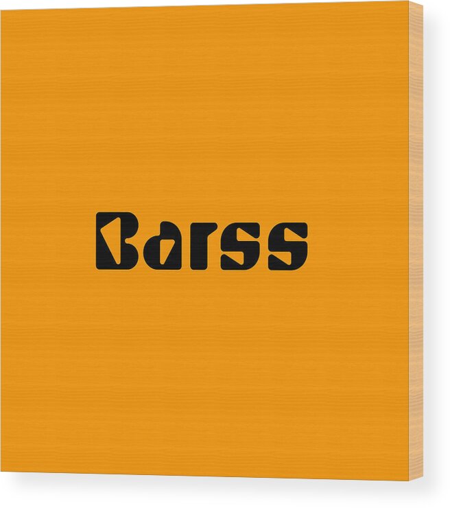Barss Wood Print featuring the digital art Barss #Barss by TintoDesigns