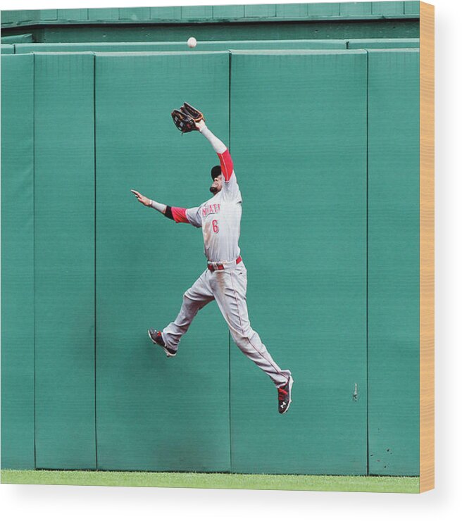 Toughness Wood Print featuring the photograph Billy Hamilton and Travis Snider by Justin K. Aller