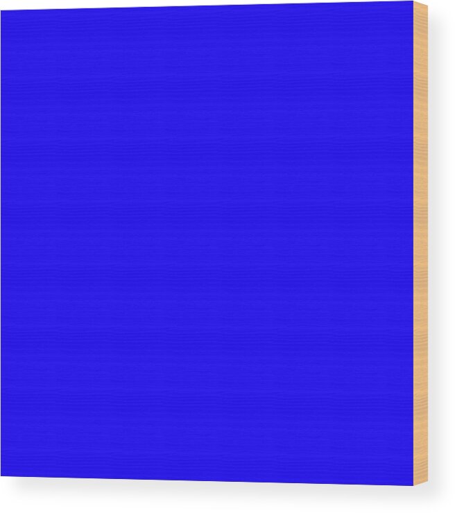 Blue Wood Print featuring the digital art Blue by Brian Carson
