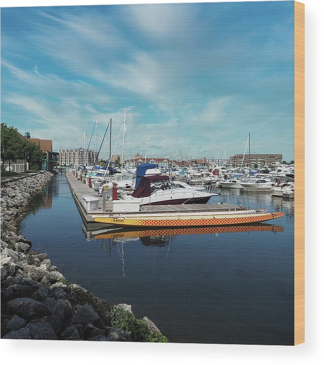 Blue Wood Print featuring the photograph Calm Waters by Scott Olsen