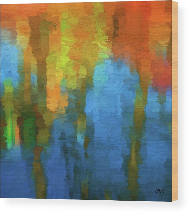 Abstract Wood Print featuring the digital art Color Abstraction XXXI by David Gordon