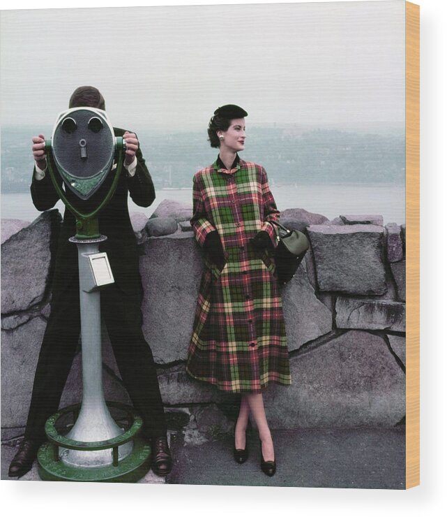 #new2022vogue Wood Print featuring the photograph Couple With Viewfinder by Frances McLaughlin-Gill