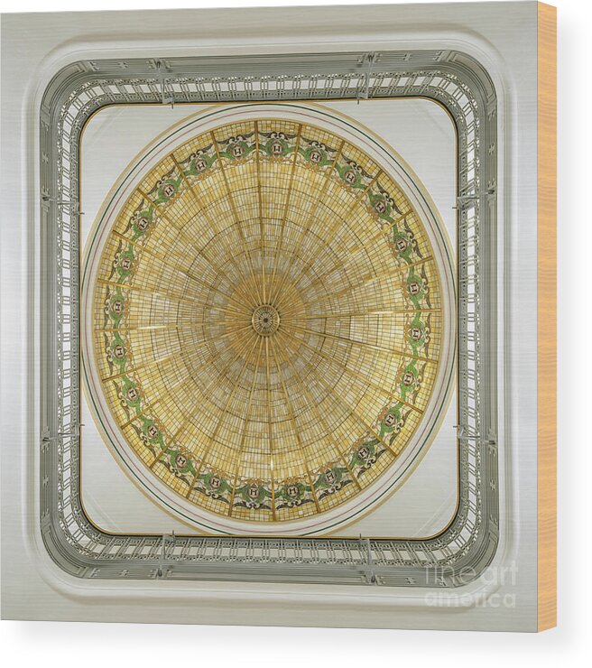 Courthouse Dome Wood Print featuring the photograph Courthouse Dome by Tamara Becker