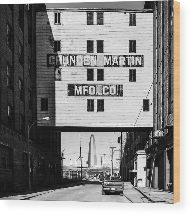 Crunden Martin Mfg Wood Print featuring the photograph Crunden Martin MFG by Randall Allen