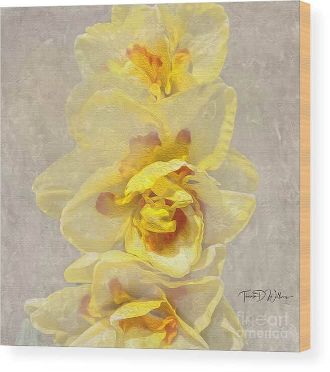 Flowers Wood Print featuring the photograph Tennessee Spring Layers by Theresa D Williams