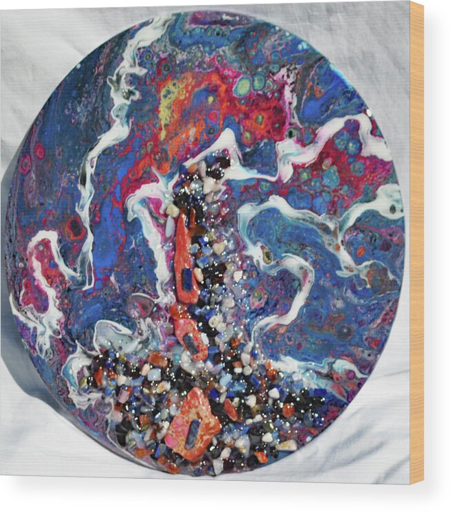 Acrylic Wood Print featuring the painting Earth Gems #19W157 by Lori Sutherland