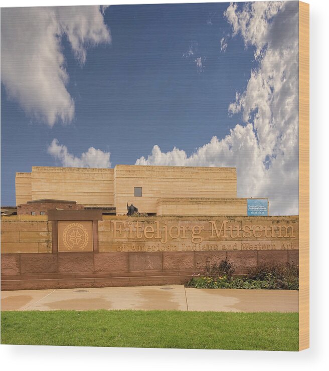 Eiteljorg Museum Photo Wood Print featuring the photograph Eiteljorg Museum Indianapolis Indiana by Bob Pardue