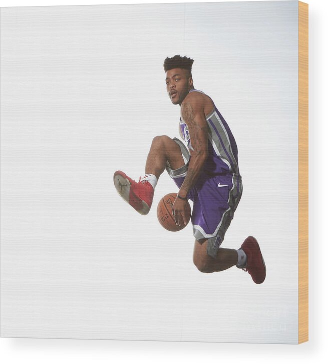 Nba Pro Basketball Wood Print featuring the photograph Frank Mason by Nathaniel S. Butler
