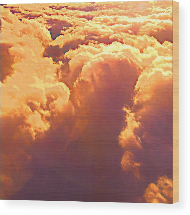Sosobone Wood Print featuring the photograph Golden Storm by Trevor A Smith