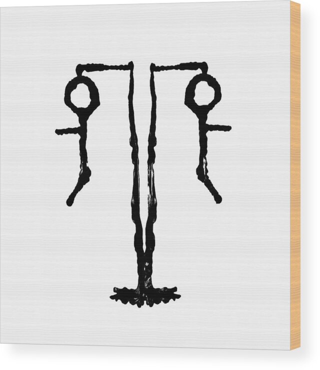 Bold Wood Print featuring the painting Hangman by Stephenie Zagorski