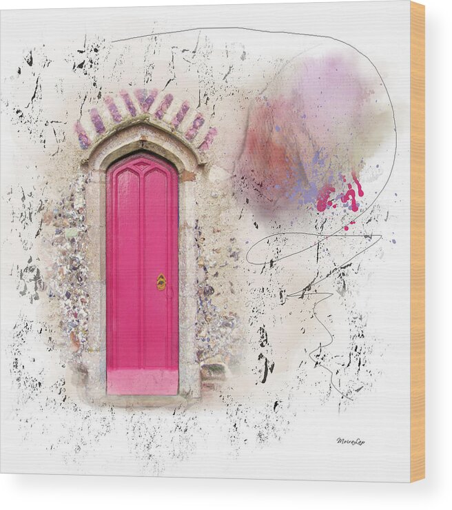 Door Wood Print featuring the mixed media Heaven's Door by Moira Law