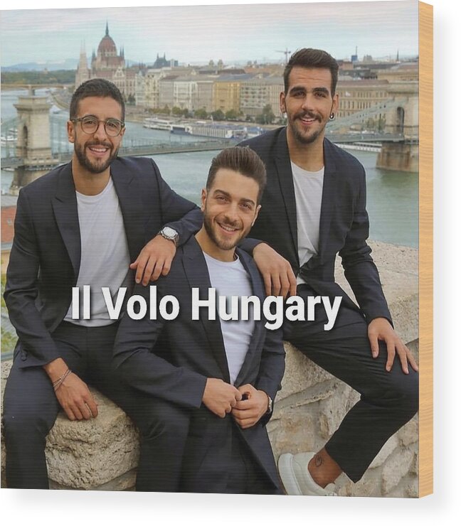 Il Volo Wood Print featuring the digital art Il Volo by Bruce Springsteen