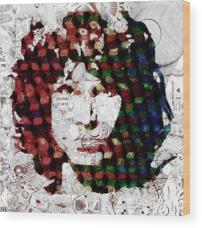 Jim Wood Print featuring the digital art Jim Morrison - Gently Fade by John Romig