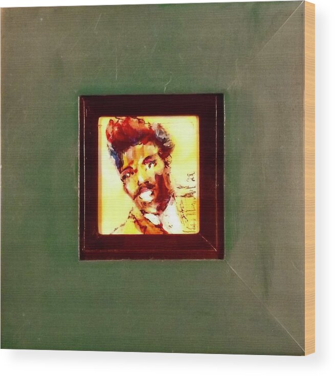Painting Wood Print featuring the painting Lil Richard by Les Leffingwell