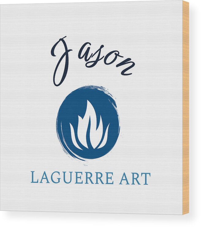 Logo Wood Print featuring the digital art Jla by Jason Laguerre