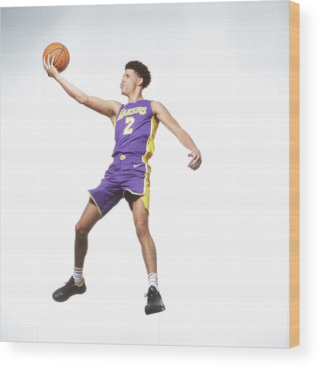 Lonzo Ball Wood Print featuring the photograph Lonzo Ball by Nathaniel S. Butler