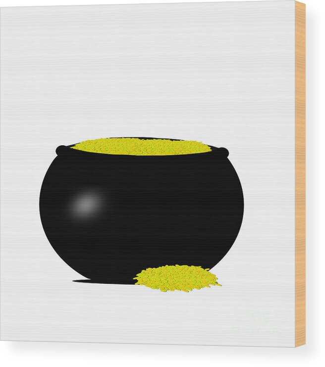 Oliver Wood Print featuring the photograph Olivers Pot of Gold by Colleen Cornelius