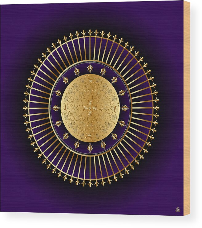 Mandala Graphic Wood Print featuring the digital art Ornativo Vero Circulus No 4261 by Alan Bennington