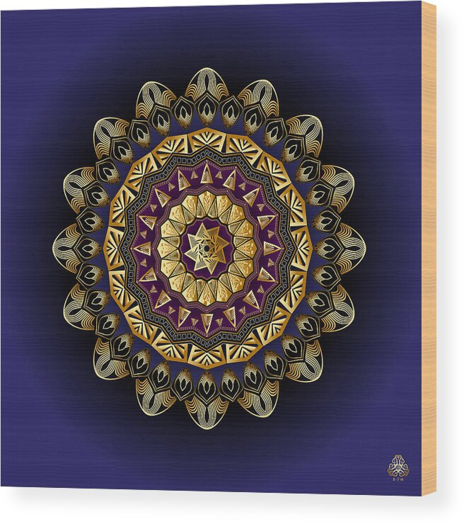 Mandala Graphic Wood Print featuring the digital art Ornativo Vero Circulus No 4273 by Alan Bennington