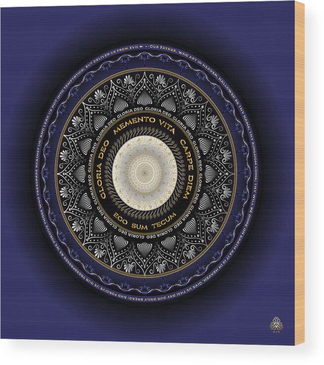 Mandala Graphic Wood Print featuring the digital art Ornativo Vero Circulus No4251 by Alan Bennington