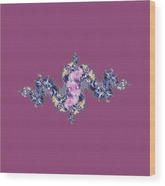 Digital Art Wood Print featuring the digital art Purple by Themayart