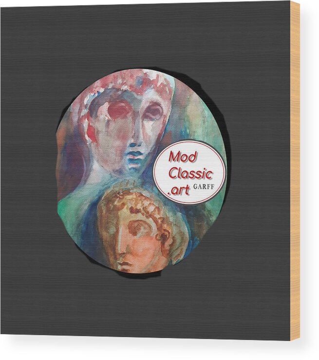 Masterpiece Paintings Wood Print featuring the painting Reborn ModClassic Art Style by Enrico Garff