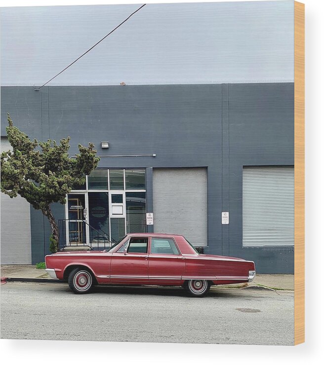 Wood Print featuring the photograph Red Vintage Car by Julie Gebhardt