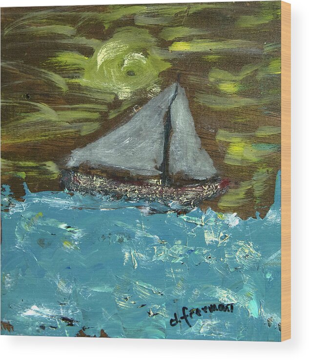 Off Shore Wood Print featuring the painting Sailing Adventure by David McCready