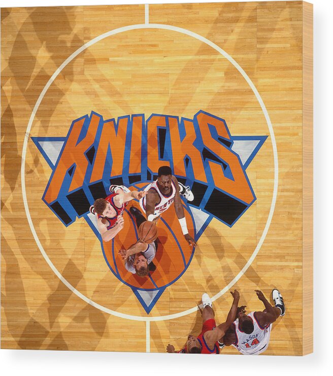 Nba Pro Basketball Wood Print featuring the photograph Shawn Bradley by Nathaniel S. Butler