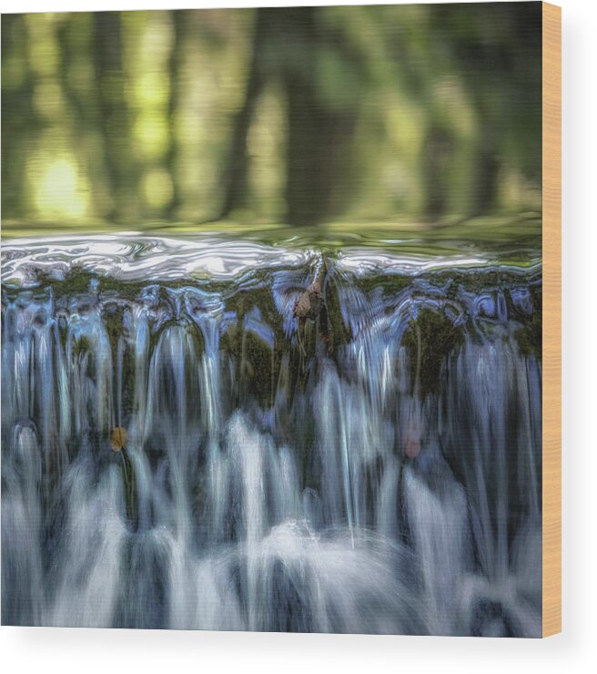 Soft Waterfall Wood Print featuring the photograph Soft waterfall by Donald Kinney