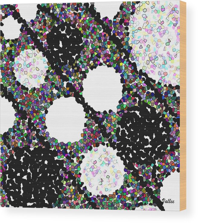 Abstract Wood Print featuring the digital art Sugarpops by Vallee Johnson