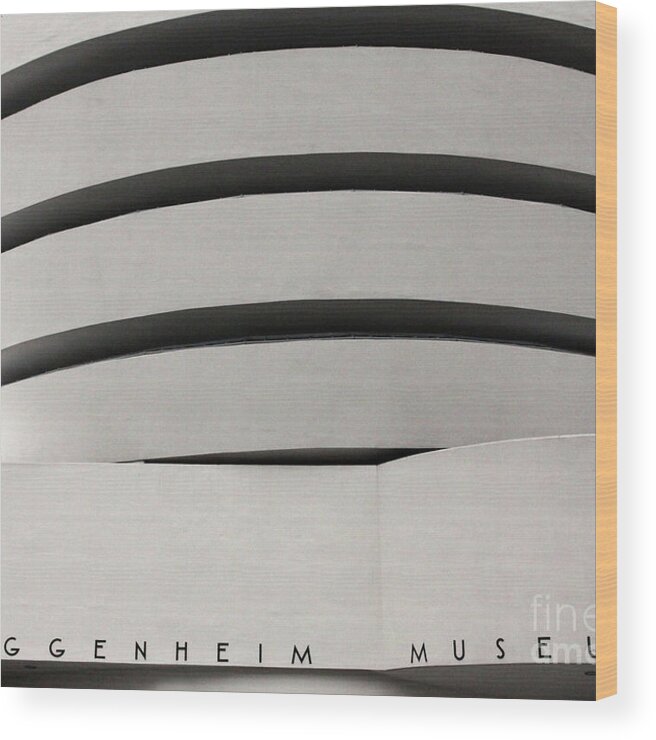 Guggenheim Museum Wood Print featuring the photograph The Guggenheim by Xine Segalas