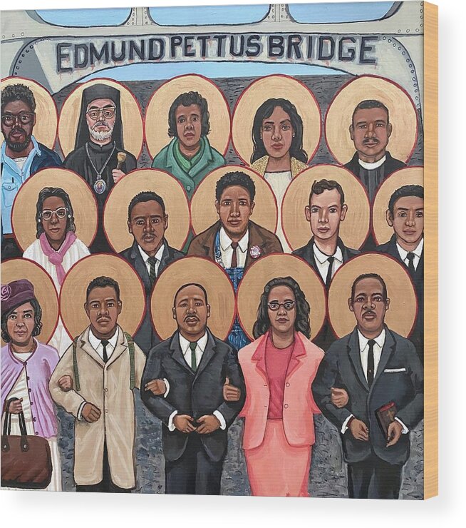  Wood Print featuring the painting The Saints of Selma by Kelly Latimore