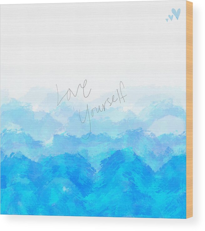 Love Yourself Wood Print featuring the digital art Through the Storm by Amber Lasche