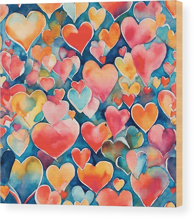 Watercolor Heart Cards, Watercolor Love Cards, Watercolor Heart, Watercolor  Love Card Set, Hearts Card Set, Valentines Heart Cards, Love Art 