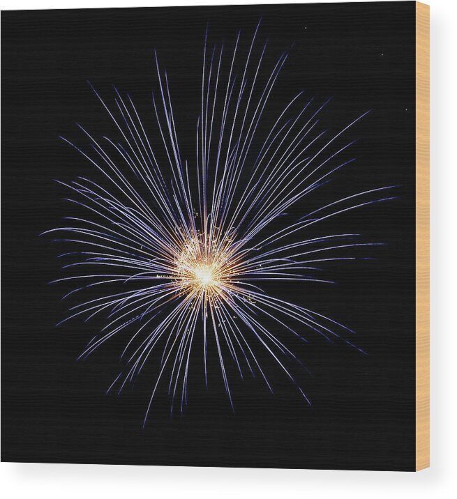 Fireworks Wood Print featuring the photograph Virginia City Fireworks 21 by Ron Long Ltd Photography