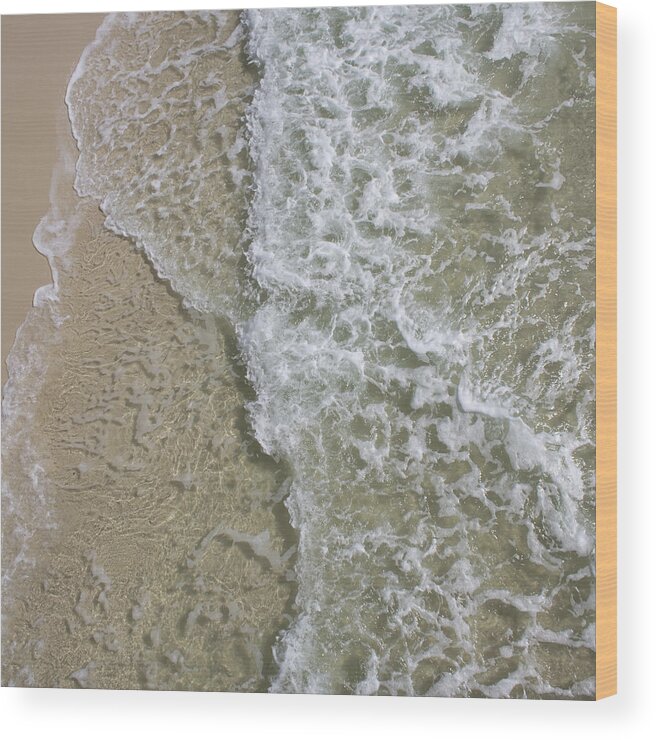 Wave Fissure Wood Print featuring the photograph Wave Fissure by Dylan Punke