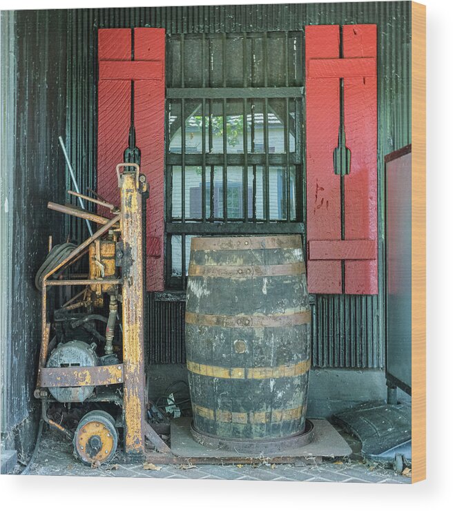 Whiskey Wood Print featuring the photograph Whiskey Make'n by Tony Locke